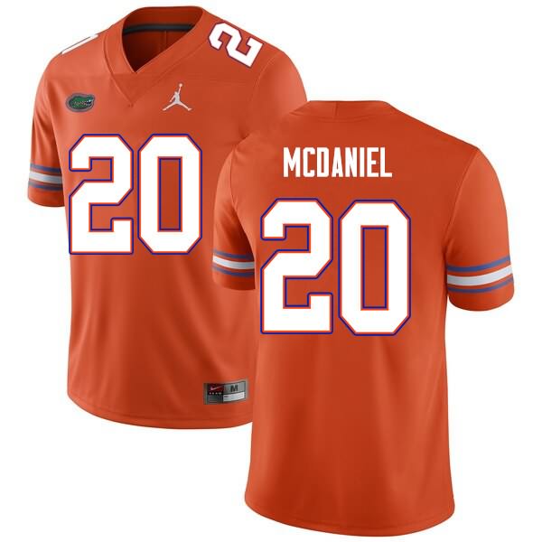 Men's NCAA Florida Gators Mordecai McDaniel #20 Stitched Authentic Nike Orange College Football Jersey STN8865RH